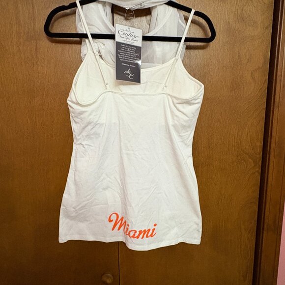 NFL Miami Dolphins "Double Team" Cami Top W/ Mesh Overlay - Size: Medium - NWT - Picture 4 of 16